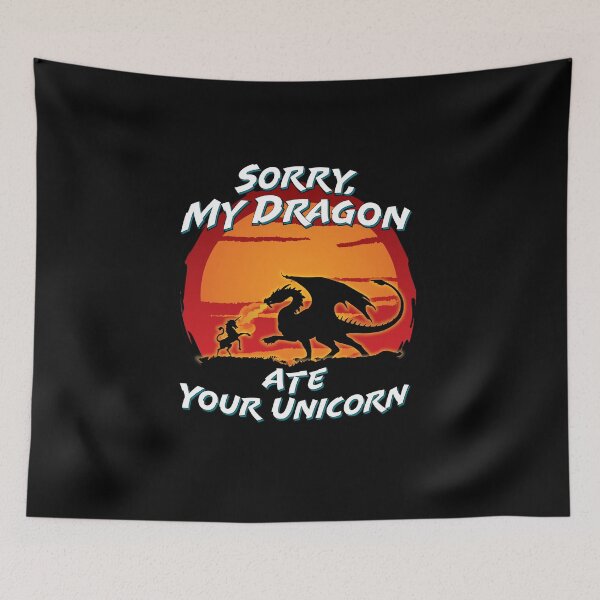 Item preview, My Dragon Ate Your Unicorn with Sunset designed and sold by Reconocer.