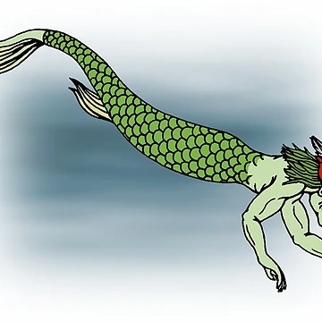 Artwork thumbnail, Male Merrow by Azure Lion Productions