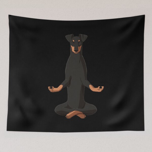 Item preview, Meditating Manchester Terrier Dog designed and sold by alwe-designs.