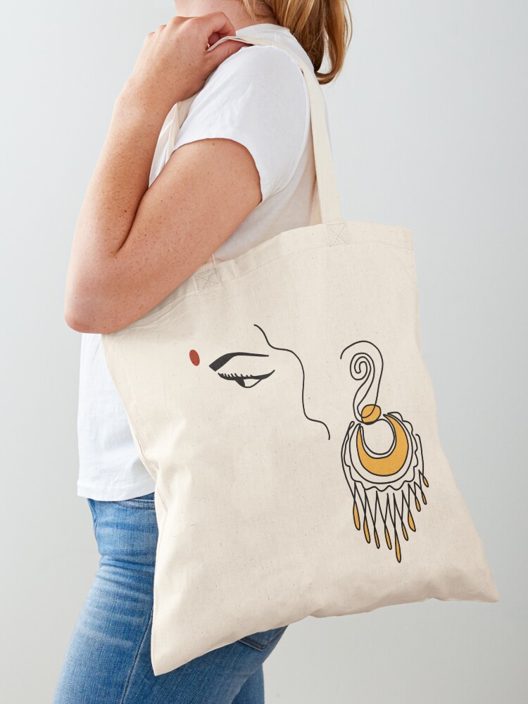 Illustration of Indian woman with bindi Tote Bag by CSA Images - Pixels