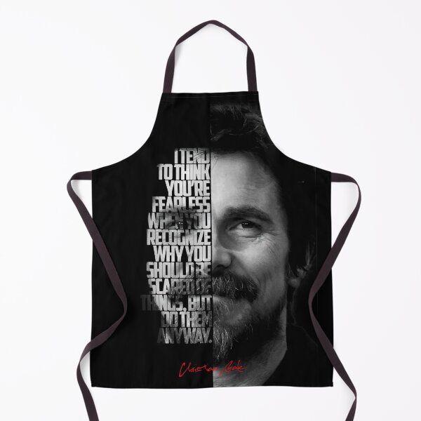 Item preview, Black and white Christian Bale quote. designed and sold by Enea Kelo.