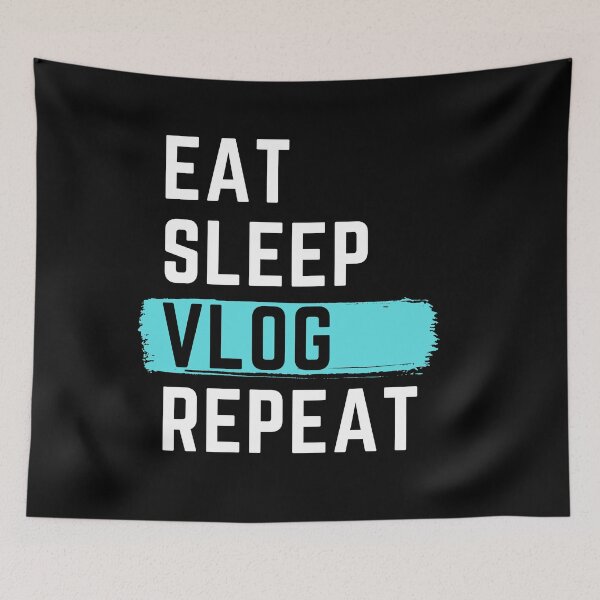 Item preview, Eat Sleep Vlog Repeat designed and sold by m95sim.