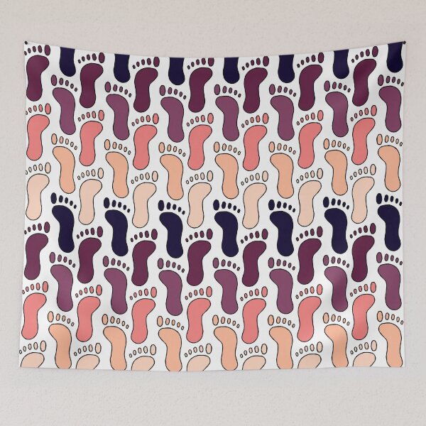 Item preview, Human Footprints || Warm Palette || Feet designed and sold by Hilary Leslie.