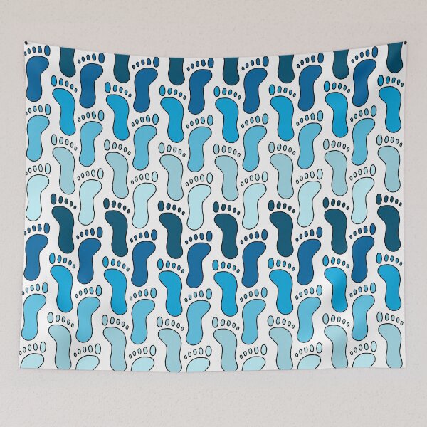 Item preview, Human Footprints || Cool Palette || Feet  designed and sold by Hilary Leslie.