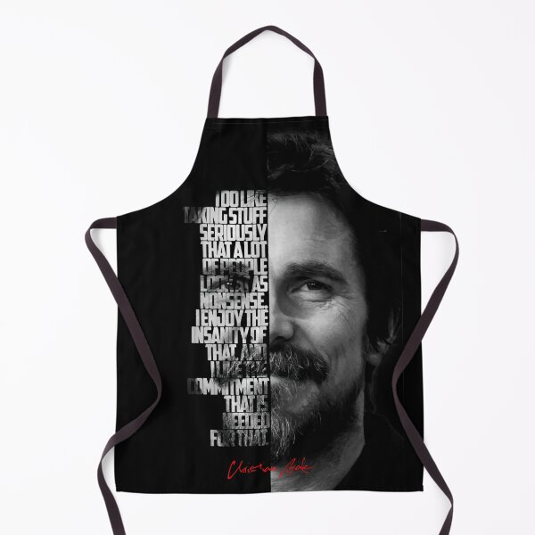 Item preview, Black and white Christian Bale quote. designed and sold by Enea Kelo.