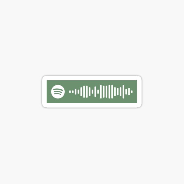 If You Could Be Anywhere Spotify Code Sticker