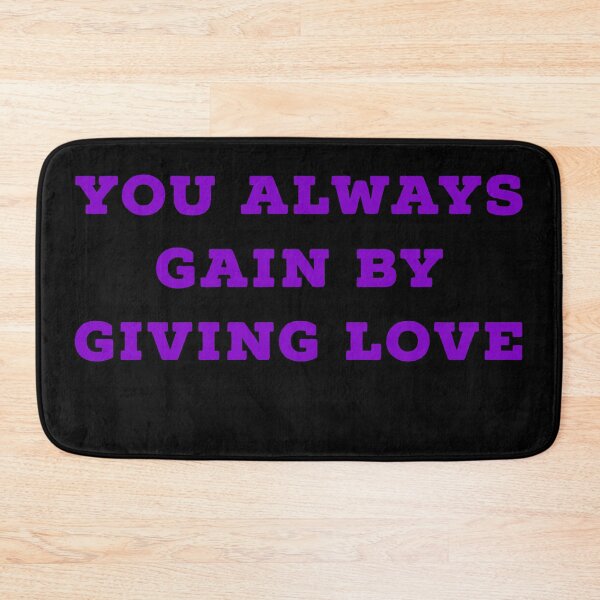 Item preview, f You always gain by giving love (purple black) designed and sold by cute105.