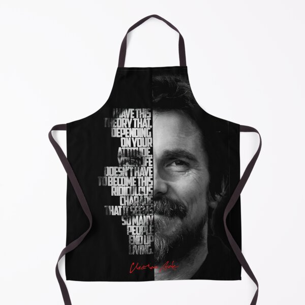 Item preview, Copy of Black and white Christian Bale quote. designed and sold by Enea Kelo.