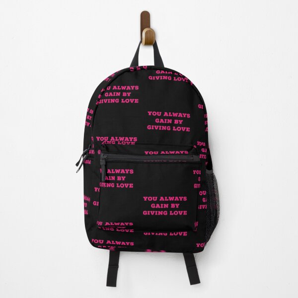Item preview, Copy of f You always gain by giving love (pink black) designed and sold by cute105.