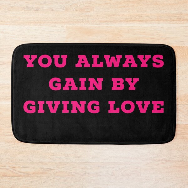Item preview, Copy of f You always gain by giving love (pink black) designed and sold by cute105.
