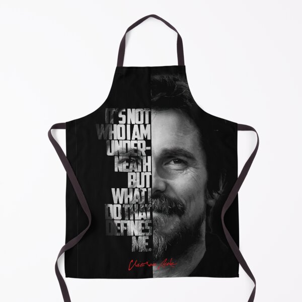 Item preview, Black and white Christian Bale quote. designed and sold by Enea Kelo.
