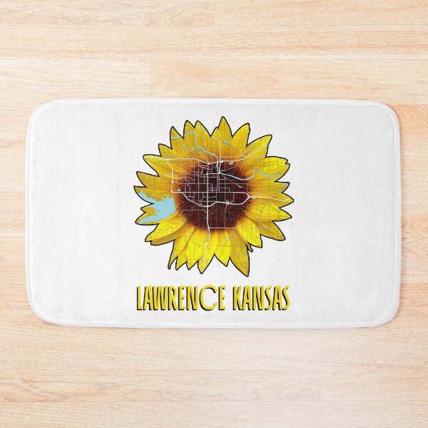 Item preview, Lawrence Kansas Sunflower Map designed and sold by kelbyredux.
