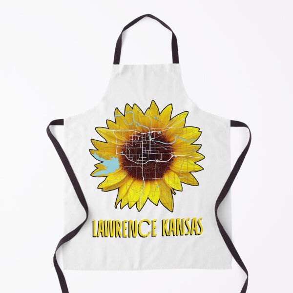 Item preview, Lawrence Kansas Sunflower Map designed and sold by kelbyredux.