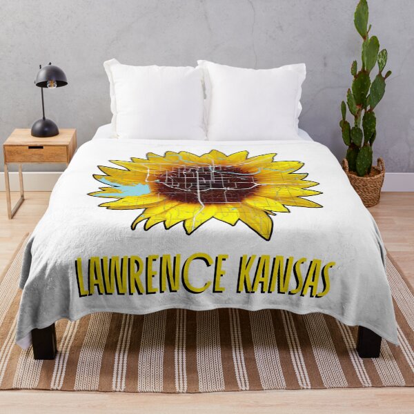 Item preview, Lawrence Kansas Sunflower Map designed and sold by kelbyredux.