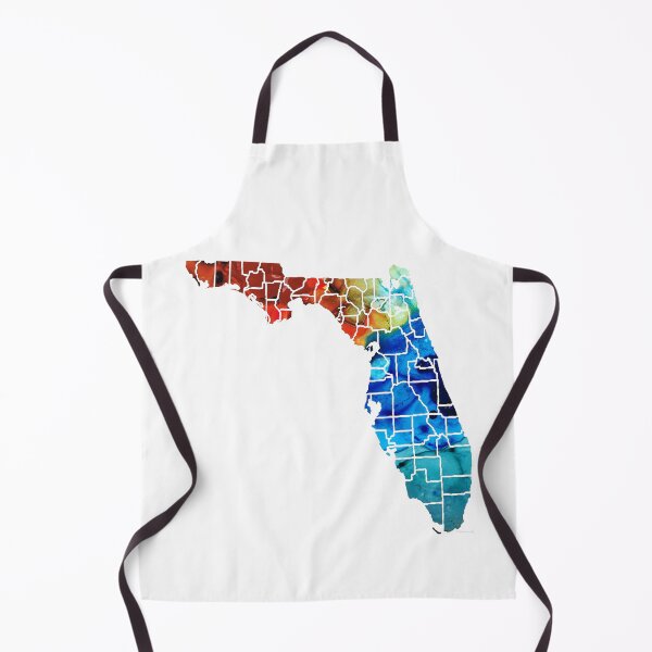 Item preview, Florida - Map By Counties Sharon Cummings Art designed and sold by Sharon Cummings Art.