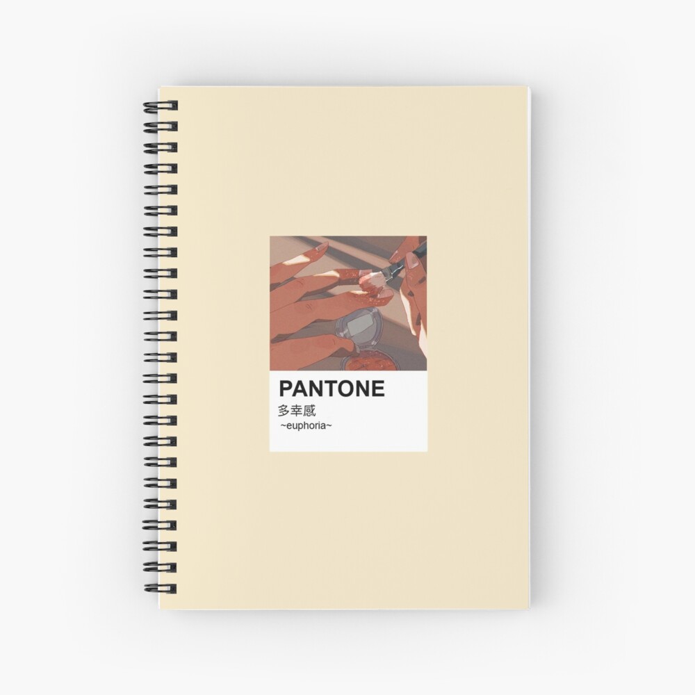 Pantone aesthetic anime keyboard paint Spiral Notebook for Sale