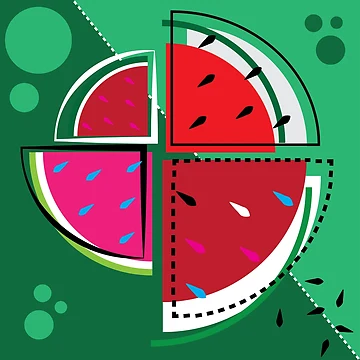 Artwork thumbnail, Abstract Watermelon by Raul-Raziel