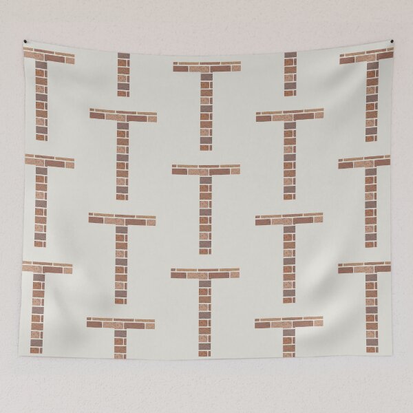 Item preview, Brick wall T letter designed and sold by EngineerGoC.