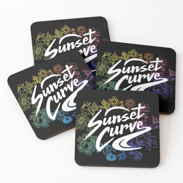 Item preview, Sunset Curve - Floral Rainbow designed and sold by GoldenDov.