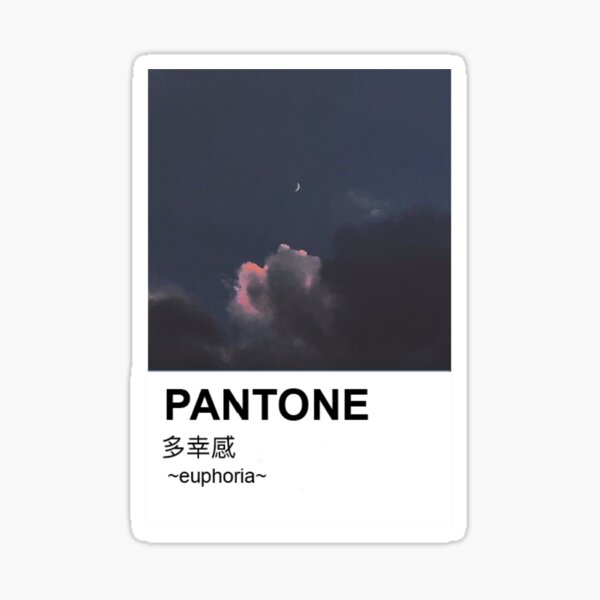 pantone aesthetic anime japanese sky sticker by mdevnanda redbubble