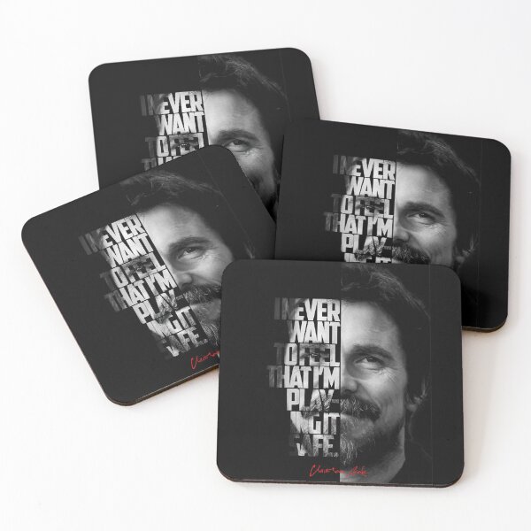 Item preview, Black and white Christian Bale quote. designed and sold by Enea Kelo.