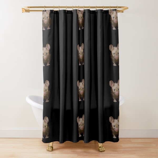 cute mouse Shower Curtain