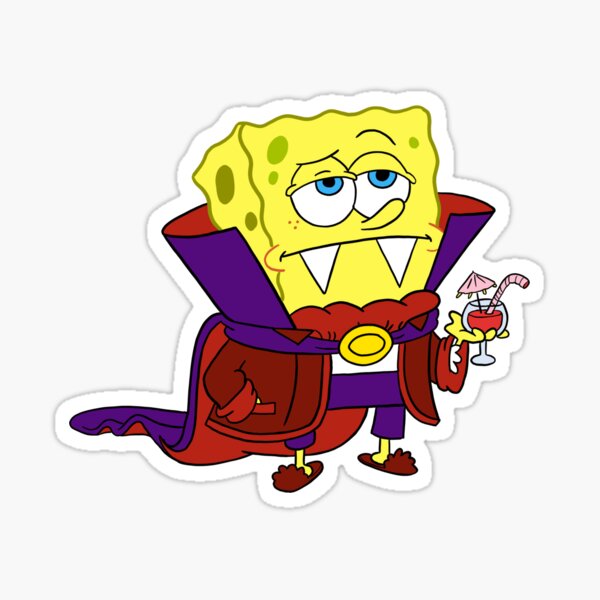 Scary Spongebob Stickers Redbubble - roblox spongebob dan patrick