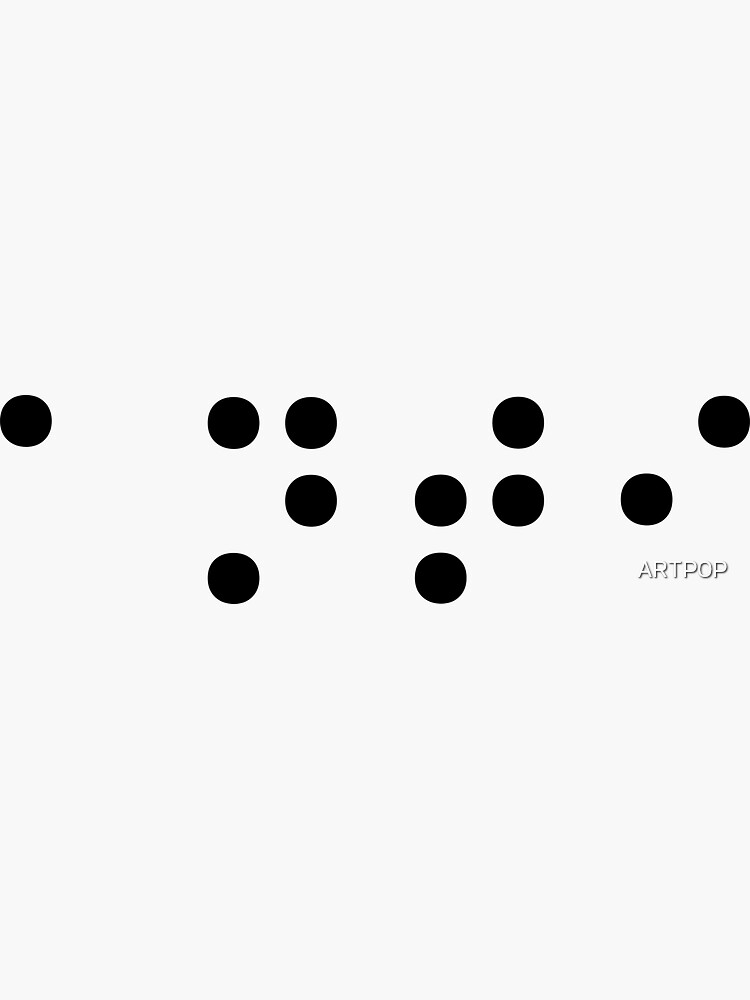 Flat Braille stickers - 9GAG