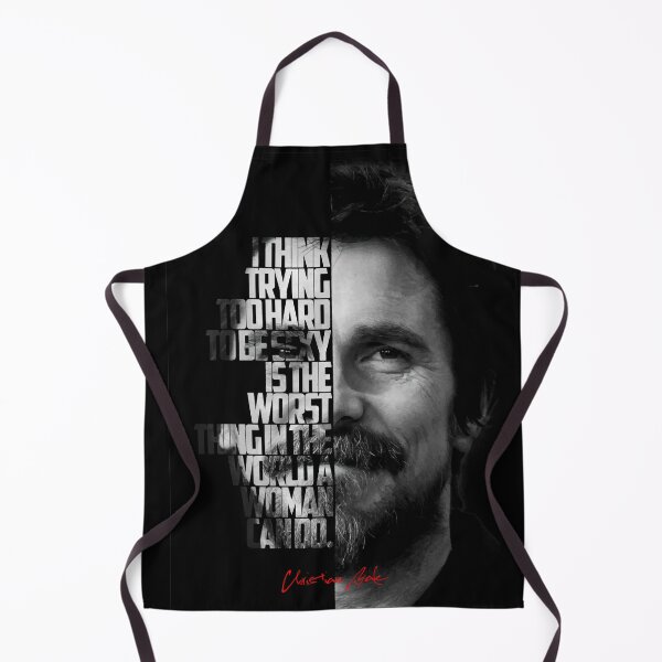 Item preview, Black and white Christian Bale quote. designed and sold by Enea Kelo.