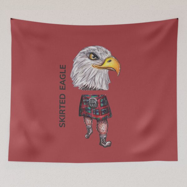 Item preview, SKIRTED EAGLE by FrankenDuo fire red designed and sold by FrankenDuo.