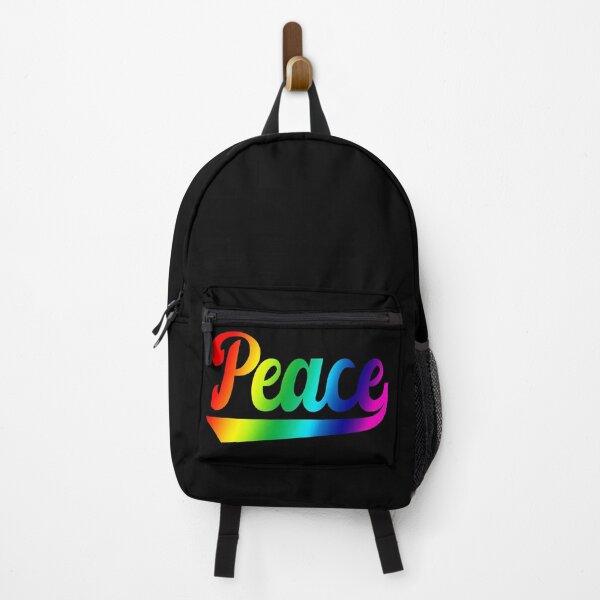 Item preview, Peace with underscore rainbow pacifism designed and sold by GeogDesigns.