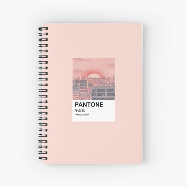 Pantone aesthetic anime keyboard paint Spiral Notebook for Sale