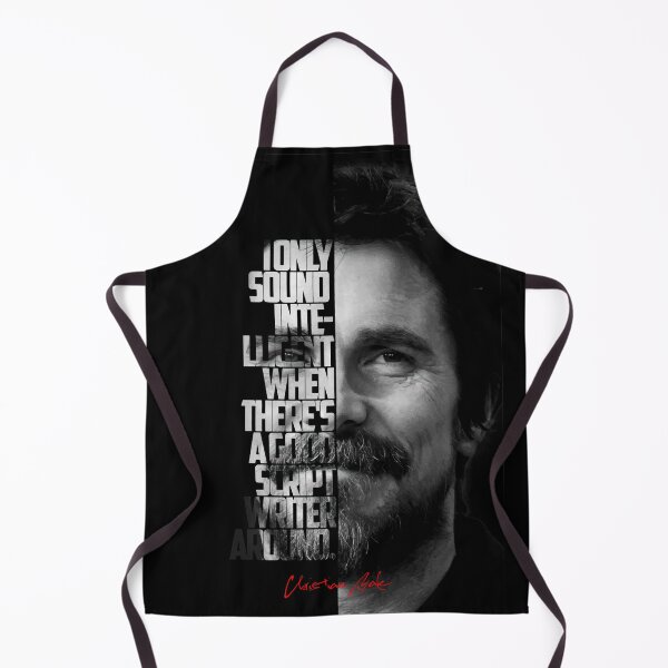 Item preview, Black and white Christian Bale quote. designed and sold by Enea Kelo.