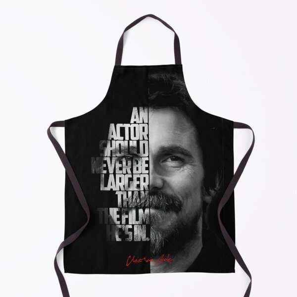 Item preview, Black and white Christian Bale quote. designed and sold by Enea Kelo.