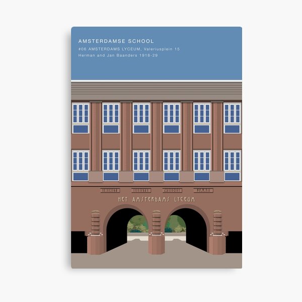 Item preview, Amsterdamse School - Amsterdams Lyceum designed and sold by Exvista-NL.
