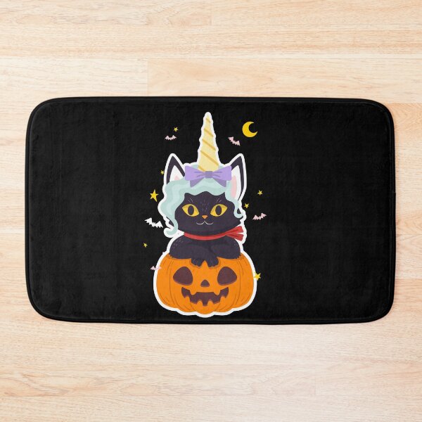 Item preview, Unicorn Black Cat Pumpkin designed and sold by Ribsa.