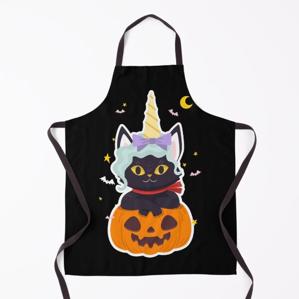 Item preview, Unicorn Black Cat Pumpkin designed and sold by Ribsa.