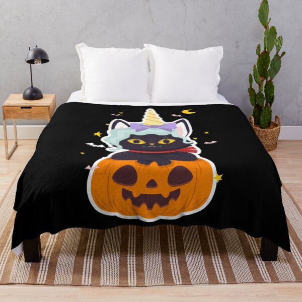 Item preview, Unicorn Black Cat Pumpkin designed and sold by Ribsa.