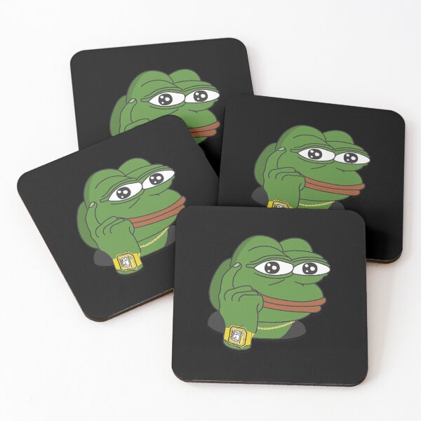 Item preview, Pepe the frog meme watch designed and sold by Omeris.