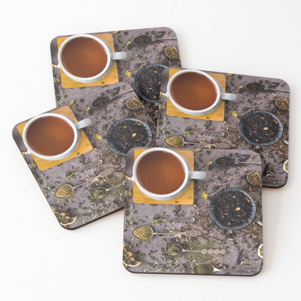 Item preview, Tea set, cup of tea and dry natural tea leaves designed and sold by Taidundua.