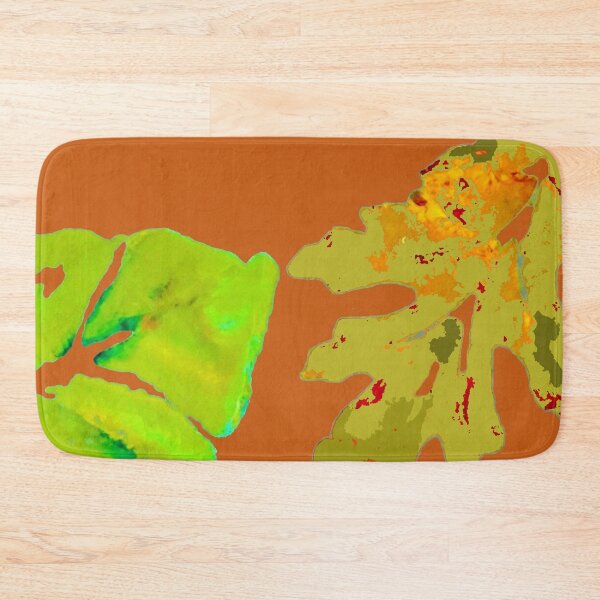 Item preview, Fall Leaves painting with orange background designed and sold by djrunnels.