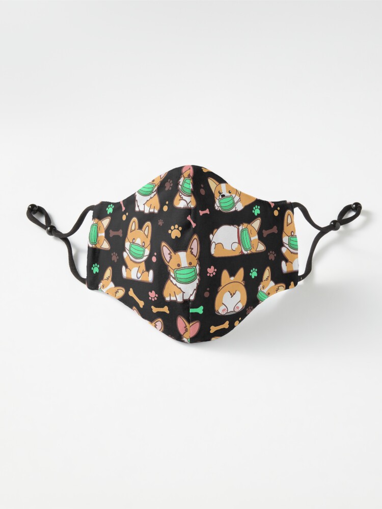 Alternate view of Corgi Quarantine Funny Mask