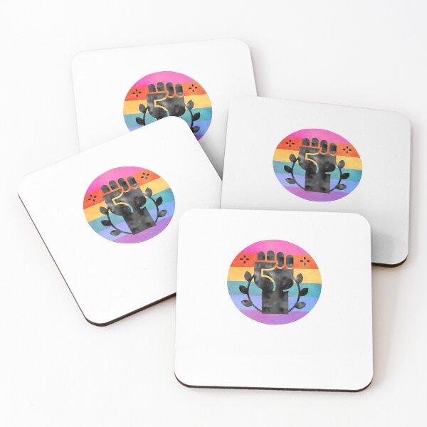 Item preview, Human Rights Protest Black Lives LGBT Pride Flag designed and sold by sharedipmemes.