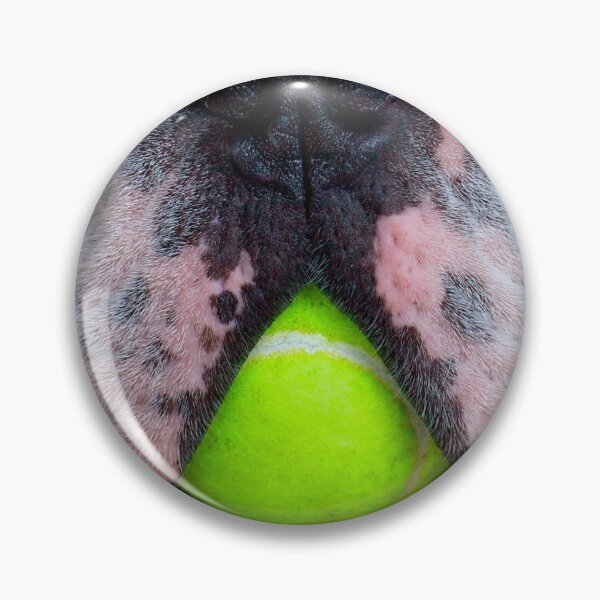 Item preview, funny bulldog with tennis ball designed and sold by munizz.