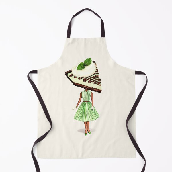 Item preview, Cake Head Pin-Up: Grasshopper Pie designed and sold by Kelly  Gilleran.