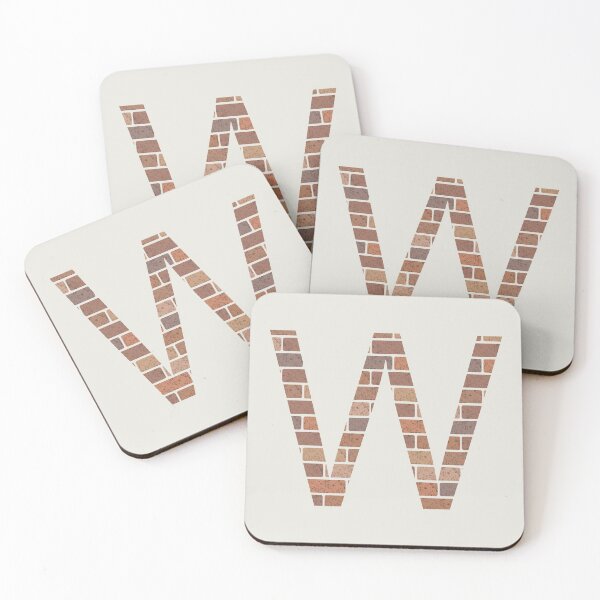 Item preview, Brick wall W letter designed and sold by EngineerGoC.