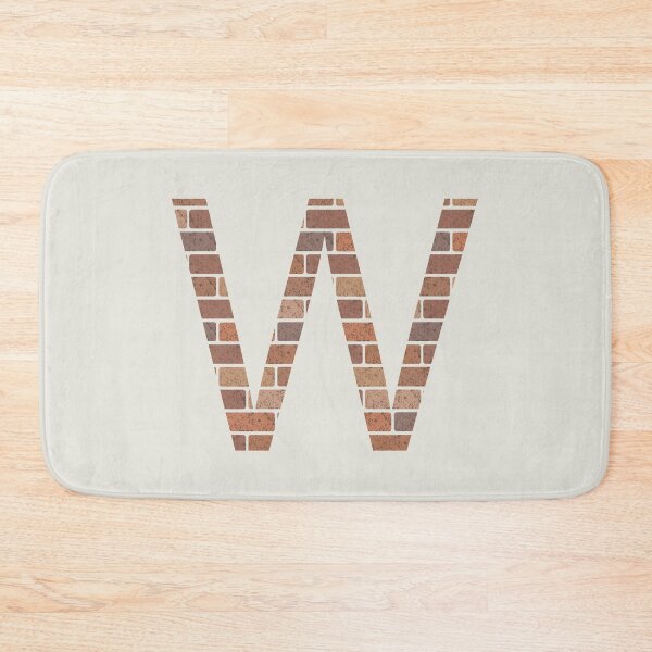 Item preview, Brick wall W letter designed and sold by EngineerGoC.