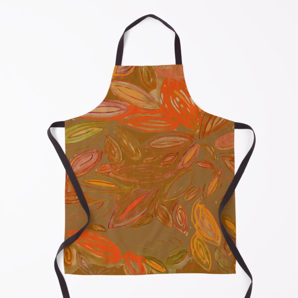 Item preview, Autumn Watercolor Leafishness, brown orange fall leaves designed and sold by djrunnels.