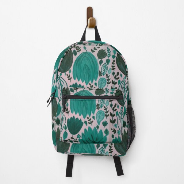 Item preview, Leaves Teal and Green White Background designed and sold by DesignsByMuriel.