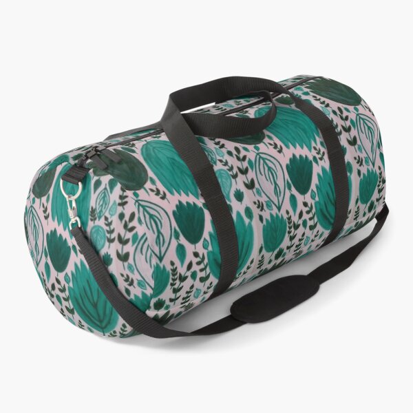 Item preview, Leaves Teal and Green White Background designed and sold by DesignsByMuriel.